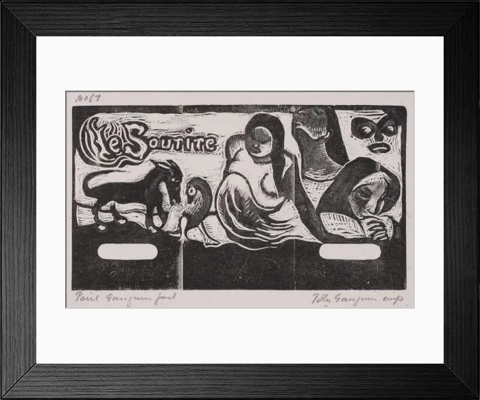 Framed Print : Tahitian and Noa Noa Series. Creator: Paul Gauguin (French, 1848-1903) Framed Print : Tahitian and Noa Noa Series. Creator: Paul Gauguin (French, 1848-1903)