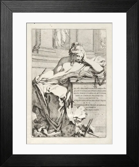 Framed Print : Suite of Vases, 1746. Creator: Jacques Francois Saly (French, 1717-1776) Framed Print : Suite of Vases, 1746. Creator: Jacques Francois Saly (French, 1717-1776)