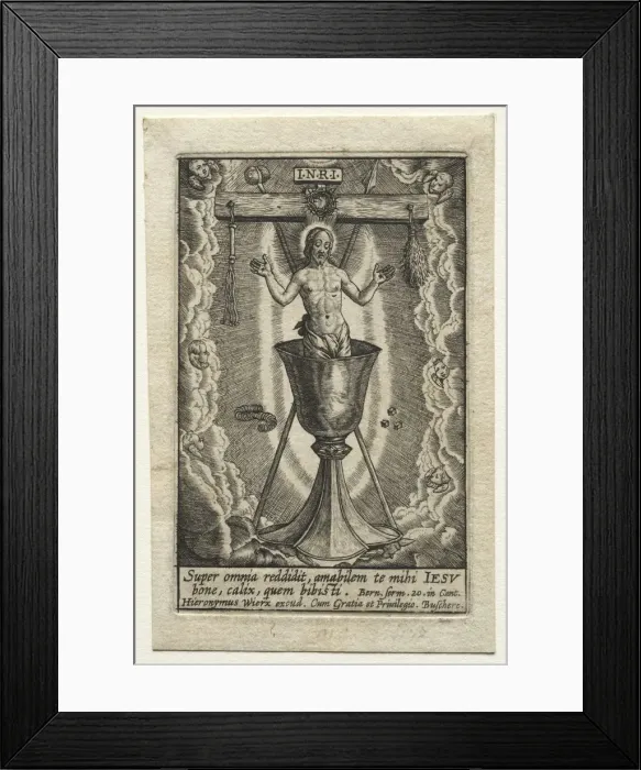 Framed Print : Super omnia reddidit, amabilem... Creator: Hieronymus Wierix (Flemish, 1553-1619) Framed Print : Super omnia reddidit, amabilem... Creator: Hieronymus Wierix (Flemish, 1553-1619)