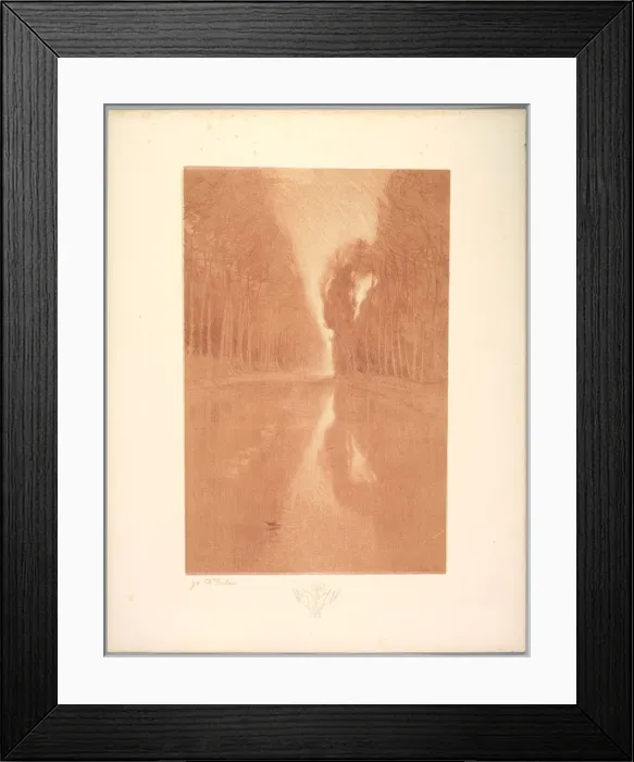Framed Print : Suite de Paysages: Landscape, Plate 2, Remarque, Starflowers, 1892-1893 Framed Print : Suite de Paysages: Landscape, Plate 2, Remarque, Starflowers, 1892-1893