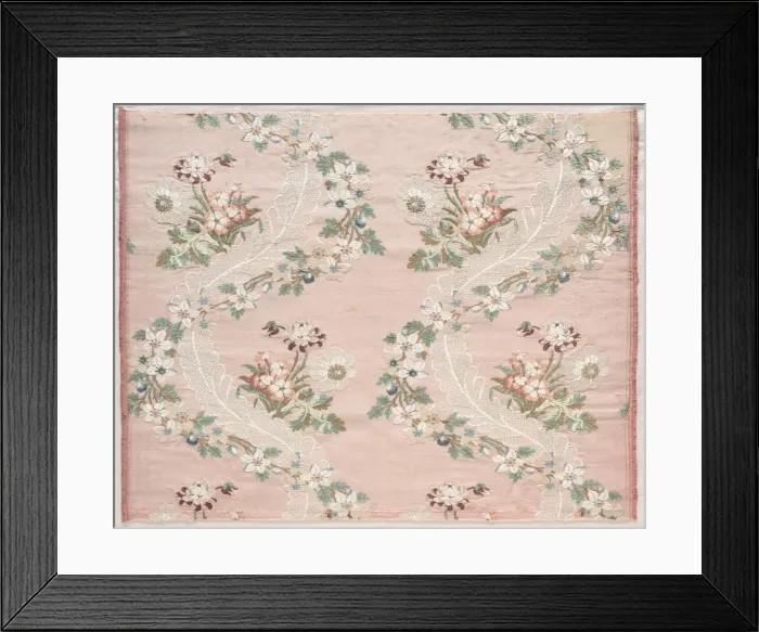 Framed Print : Taffeta, c. 1760. Creator: Unknown Framed Print : Taffeta, c. 1760. Creator: Unknown
