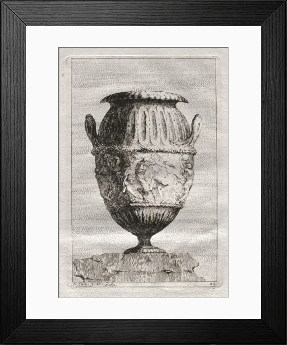Framed Print : Suite of Vases: Plate 22, 1746. Creator: Jacques Francois Saly (French, 1717-1776) Framed Print : Suite of Vases: Plate 22, 1746. Creator: Jacques Francois Saly (French, 1717-1776)