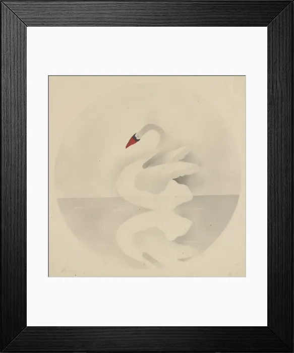Framed Print : Swan. Creator: Mary Altha Nims (American, 1817-1907) Framed Print : Swan. Creator: Mary Altha Nims (American, 1817-1907)
