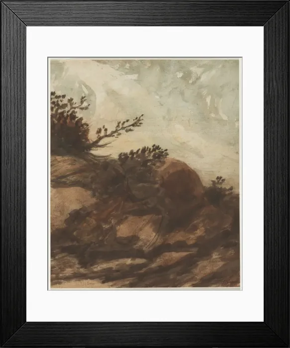 Framed Print : Sunset Over the Hill, last half 1800s. Creator: Alphonse Legros (French, 1837-1911) Framed Print : Sunset Over the Hill, last half 1800s. Creator: Alphonse Legros (French, 1837-1911)