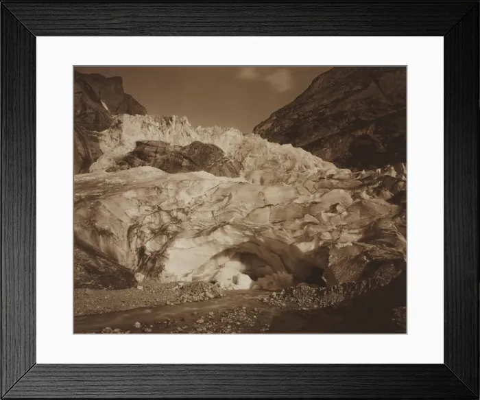 Framed Print : Switzerland. Grindelwald, Upper Glacier, Source of the Lutschine, 1875-1877. Creator Framed Print : Switzerland. Grindelwald, Upper Glacier, Source of the Lutschine, 1875-1877. Creator