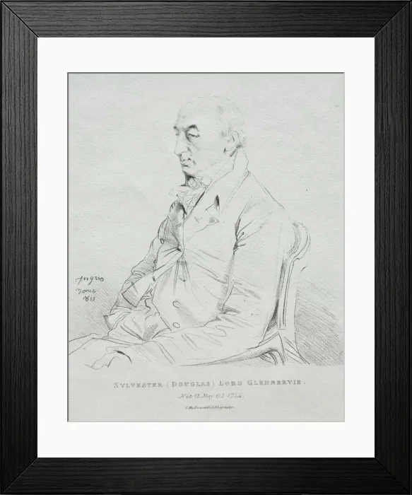Framed Print : Sylvester Lord Glenbervie, 1815. Creator: Jean-Auguste-Dominique Ingres (French, 1780-1867) Framed Print : Sylvester Lord Glenbervie, 1815. Creator: Jean-Auguste-Dominique Ingres (French, 1780-1867)