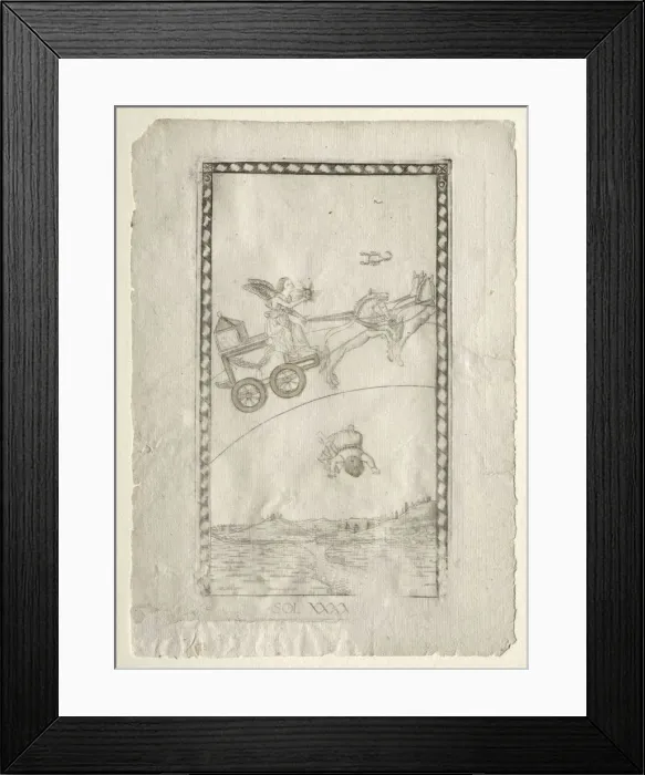 Framed Print : Sun (from the Tarocchi, series A: Firmaments of the Universe, #44), before 1467. Creator Framed Print : Sun (from the Tarocchi, series A: Firmaments of the Universe, #44), before 1467. Creator