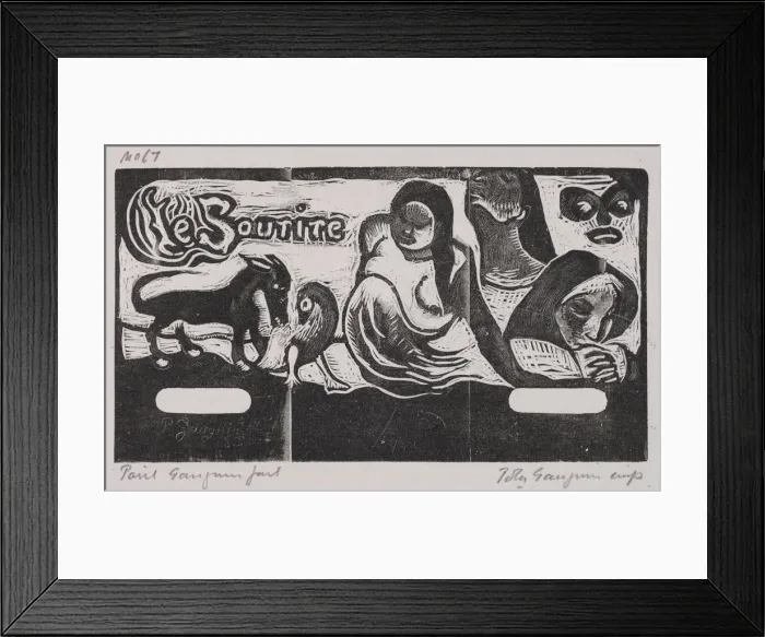 Framed Print : Tahitian Series: The Smile. Creator: Paul Gauguin (French, 1848-1903) Framed Print : Tahitian Series: The Smile. Creator: Paul Gauguin (French, 1848-1903)