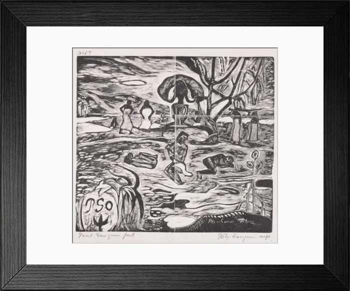 Framed Print : Tahitian Series: Offerings to a God. Creator: Paul Gauguin (French, 1848-1903) Framed Print : Tahitian Series: Offerings to a God. Creator: Paul Gauguin (French, 1848-1903)