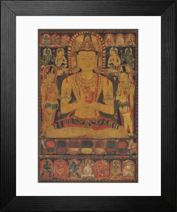 Framed Print : Tantric Buddha Vairochana, c. 1150-1200. Creator: Unknown Framed Print : Tantric Buddha Vairochana, c. 1150-1200. Creator: Unknown