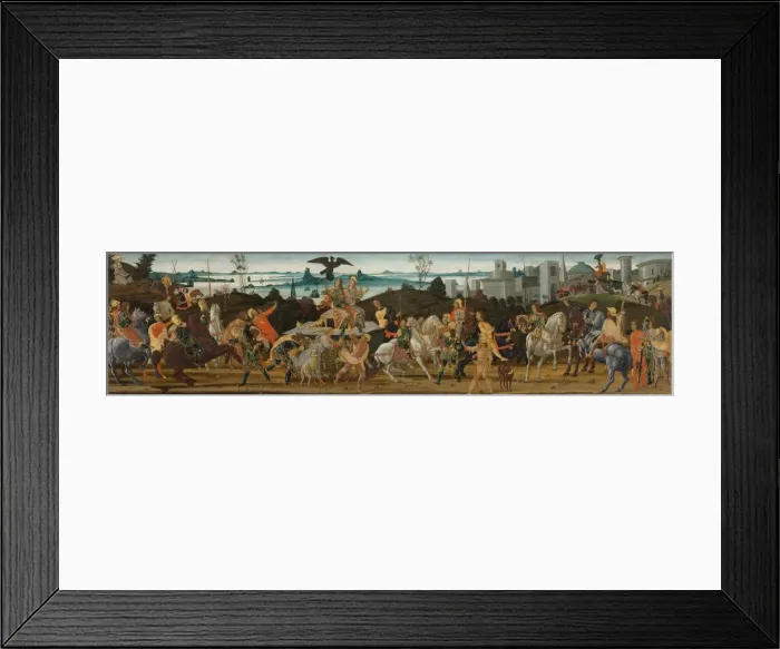 Framed Print : Tarquinius Priscus Entering Rome, c. 1470. Creator: Jacopo del Sellaio (Italian, c Framed Print : Tarquinius Priscus Entering Rome, c. 1470. Creator: Jacopo del Sellaio (Italian, c
