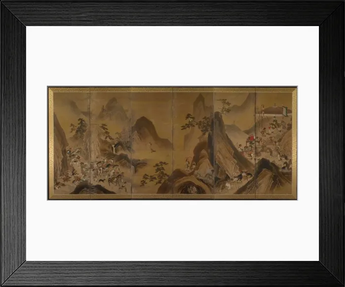 Framed Print : Tartars Hunting in a Mountain Landscape, first half of 1600s. Creator: Unknown Framed Print : Tartars Hunting in a Mountain Landscape, first half of 1600s. Creator: Unknown