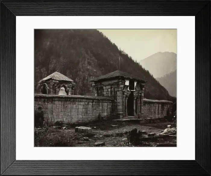 Framed Print : Temple at Naveshera, Kashmir, India, 1864. Creator: Samuel Bourne (British, 1834-1912) Framed Print : Temple at Naveshera, Kashmir, India, 1864. Creator: Samuel Bourne (British, 1834-1912)