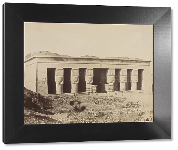 Temple of Dendera, c. 1870s - 1880s. Creator: Antonio Beato (British, c. 1825-1903)