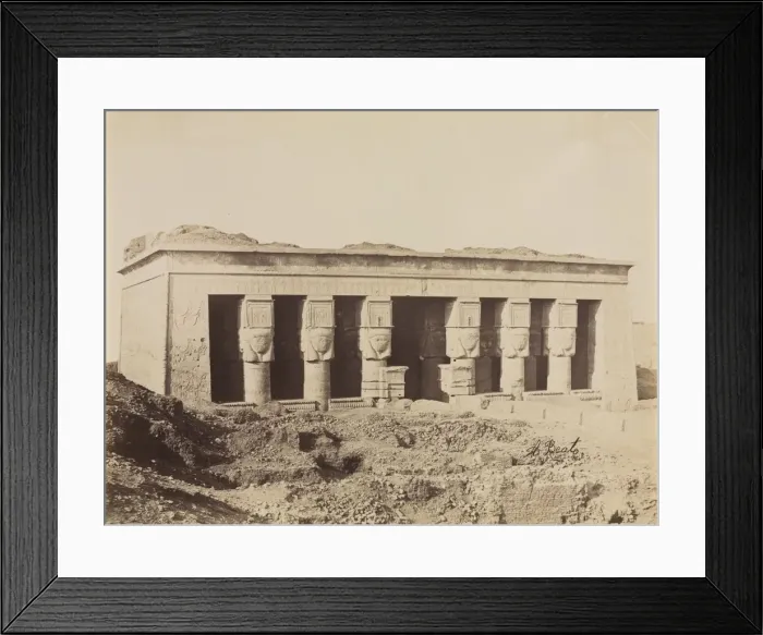 Framed Print : Temple of Dendera, c. 1870s - 1880s. Creator: Antonio Beato (British, c. 1825-1903) Framed Print : Temple of Dendera, c. 1870s - 1880s. Creator: Antonio Beato (British, c. 1825-1903)