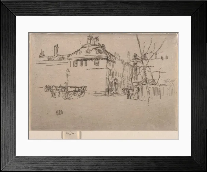 Framed Print : Temple, 1886. Creator: James McNeill Whistler (American, 1834-1903) Framed Print : Temple, 1886. Creator: James McNeill Whistler (American, 1834-1903)