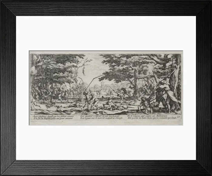 Framed Print : The Large Miseries of War: Peasants Revenge, 1633. Creator: Jacques Callot (French, 1592-1635) Framed Print : The Large Miseries of War: Peasants Revenge, 1633. Creator: Jacques Callot (French, 1592-1635)