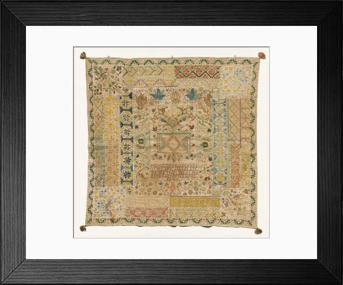 Framed Print : Sampler, 1819. Creator: Unknown Framed Print : Sampler, 1819. Creator: Unknown