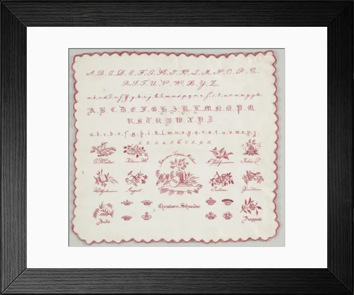 Framed Print : Sampler, 1831. Creator: Unknown Framed Print : Sampler, 1831. Creator: Unknown