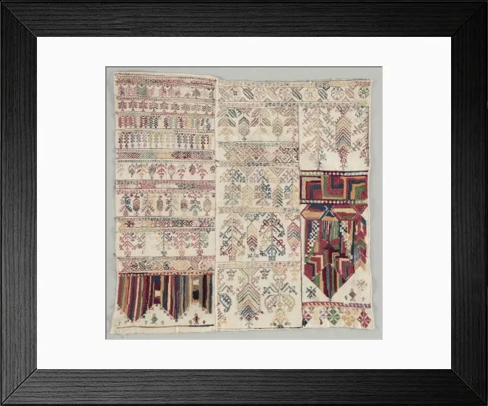 Framed Print : Sampler, c 1700s. Creator: Unknown Framed Print : Sampler, c 1700s. Creator: Unknown