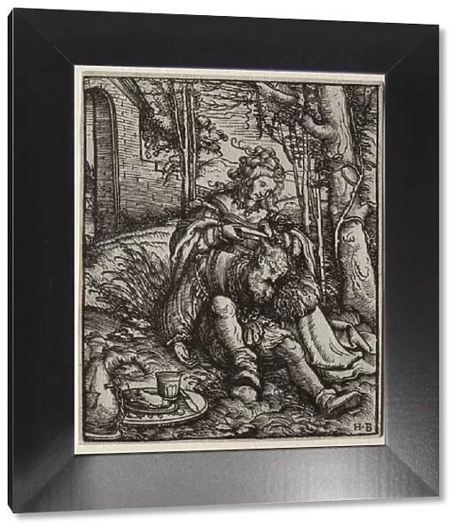 Samson and Delilah, 1519. Creator: Hans Burgkmair (German, 1473-1531)