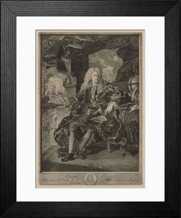 Framed Print : Samuel Bernard. Creator: Pierre Drevet (French, 1663-1738) Framed Print : Samuel Bernard. Creator: Pierre Drevet (French, 1663-1738)