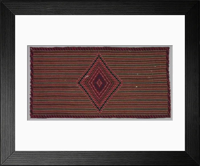 Framed Print : Sarape, c. 1820-1850. Creator: Unknown Framed Print : Sarape, c. 1820-1850. Creator: Unknown