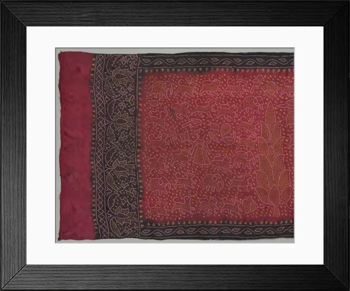 Framed Print : Sari, 1800s. Creator: Unknown Framed Print : Sari, 1800s. Creator: Unknown