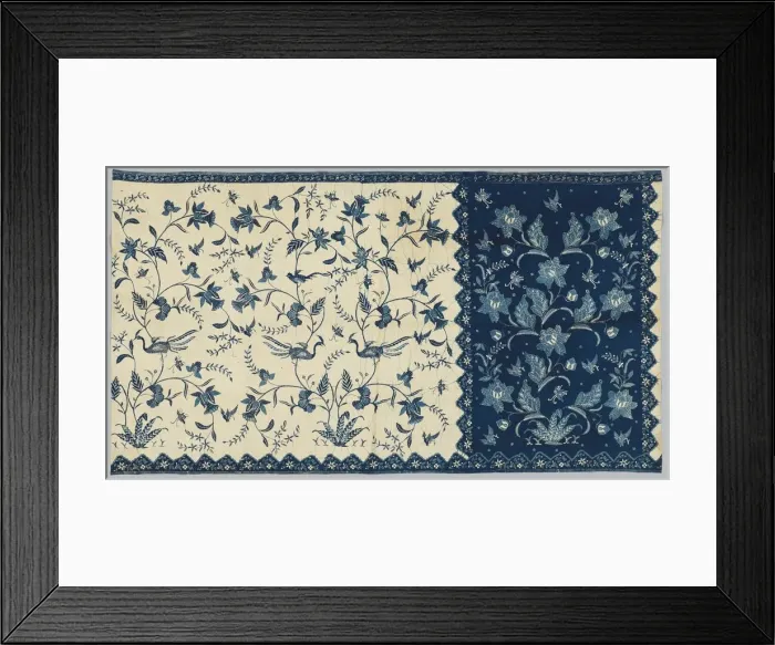 Framed Print : Sarong, mid 1800s. Creator: Unknown Framed Print : Sarong, mid 1800s. Creator: Unknown