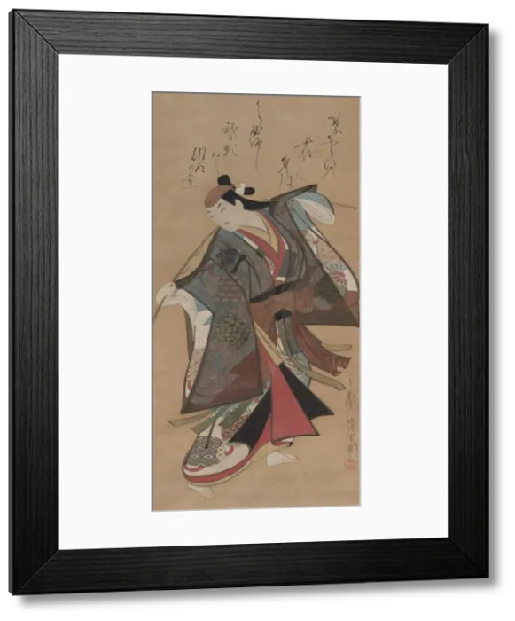 Framed Print : Sanjo Kantaro II in the Role of Urashima Taro, early 1700s. Creator: Kaigetsud? Ando (Japanese, c Framed Print : Sanjo Kantaro II in the Role of Urashima Taro, early 1700s. Creator: Kaigetsud? Ando (Japanese, c