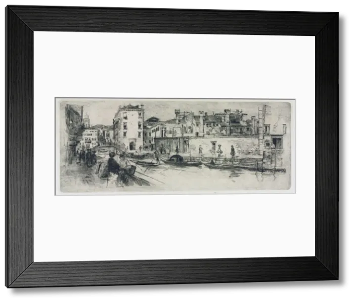 Framed Print : San Trovasso Canal, Venice, 1883. Creator: Frank Duveneck (American, 1848-1919) Framed Print : San Trovasso Canal, Venice, 1883. Creator: Frank Duveneck (American, 1848-1919)