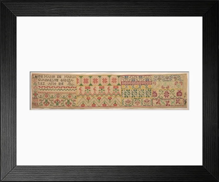 Framed Print : Sampler, 1840. Creator: Unknown Framed Print : Sampler, 1840. Creator: Unknown