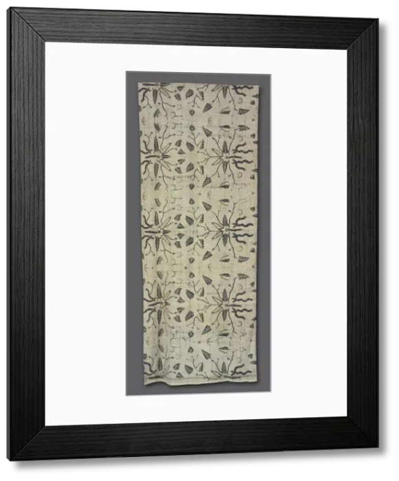 Framed Print : Sarong, 1850s-1860s. Creator: Unknown Framed Print : Sarong, 1850s-1860s. Creator: Unknown