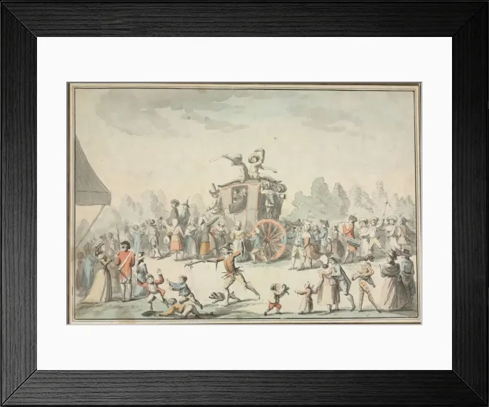 Framed Print : Scene de Carnaval. Creator: Philibert Louis Debucourt (French, 1755-1832) Framed Print : Scene de Carnaval. Creator: Philibert Louis Debucourt (French, 1755-1832)