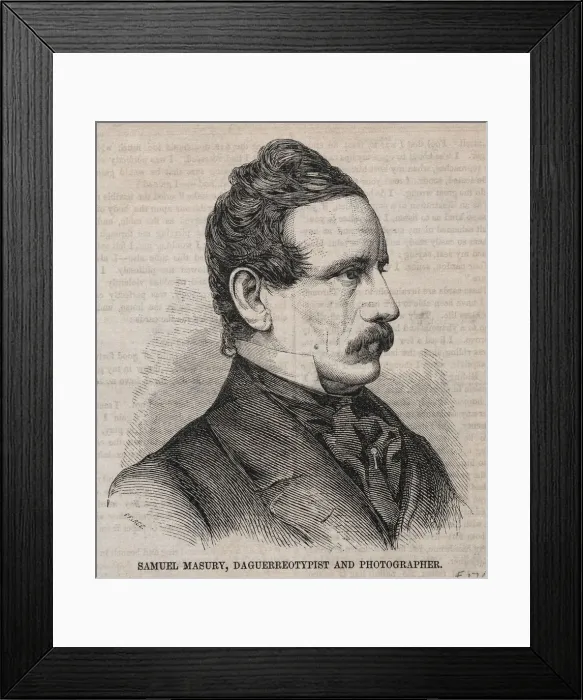 Framed Print : Samuel Masury, Daguerreotypist and Photographer, 1859. Creator: Winslow Homer (American Framed Print : Samuel Masury, Daguerreotypist and Photographer, 1859. Creator: Winslow Homer (American
