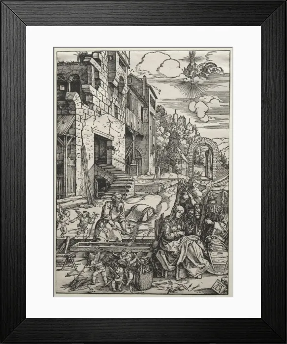 Framed Print : The Repose in Egypt, c. 1501-1502. Creator: Albrecht Dürer (German, 1471-1528) Framed Print : The Repose in Egypt, c. 1501-1502. Creator: Albrecht Dürer (German, 1471-1528)