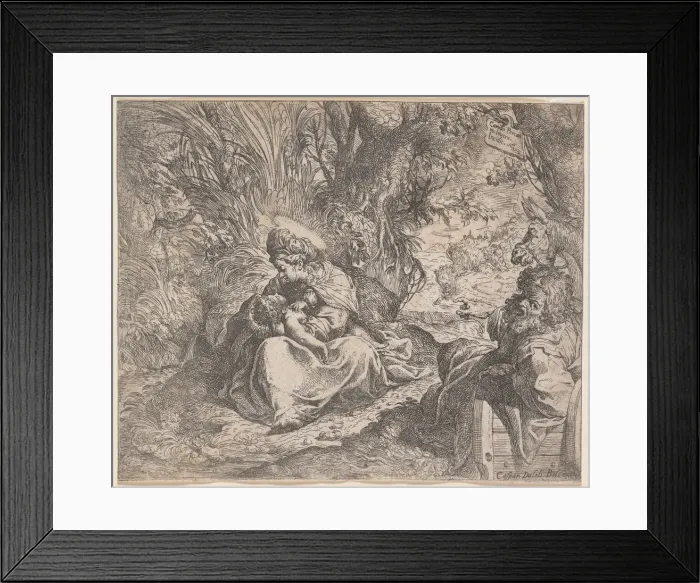 Framed Print : The Rest on the Flight into Egypt, 1587-1590. Creator: Camillo Procaccini (Italian, 1546-1629) Framed Print : The Rest on the Flight into Egypt, 1587-1590. Creator: Camillo Procaccini (Italian, 1546-1629)