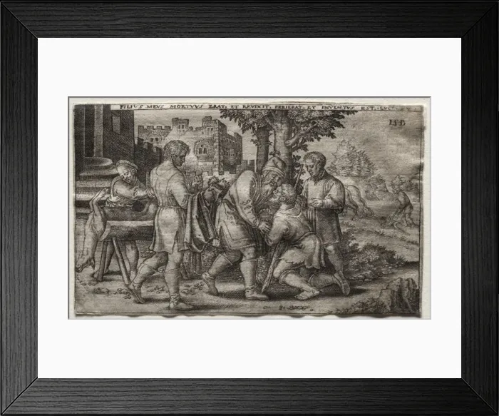 Framed Print : The Return of the Prodigal Son, 1500s(?). Creator: Unknown Framed Print : The Return of the Prodigal Son, 1500s(?). Creator: Unknown
