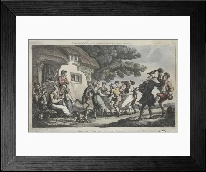 Framed Print : The Rev. Dr. Syntax Rural Sport, 1813. Creator: Thomas Rowlandson (British, 1756-1827) Framed Print : The Rev. Dr. Syntax Rural Sport, 1813. Creator: Thomas Rowlandson (British, 1756-1827)