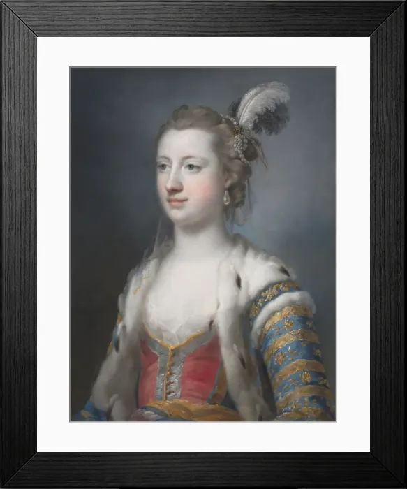 Framed Print : The Right Honorable Lady Mary Radcliffe (1732-1798), Wife of Francis Eyre, Esq. 1755