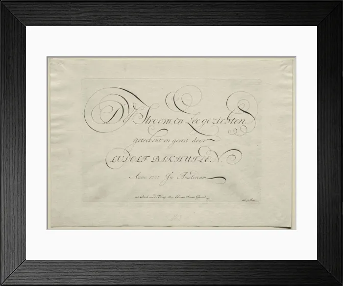 Framed Print : The River IJ and Seascapes, 1701. Creator: Ludolf Backhuysen (Dutch, 1631-1708); Ludolf Framed Print : The River IJ and Seascapes, 1701. Creator: Ludolf Backhuysen (Dutch, 1631-1708); Ludolf