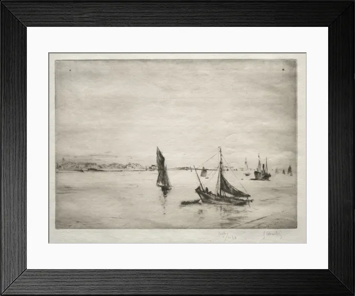 Framed Print : The Roadway of La Rochelle. Creator: Gustave Leheutre (French, 1861-1932) Framed Print : The Roadway of La Rochelle. Creator: Gustave Leheutre (French, 1861-1932)