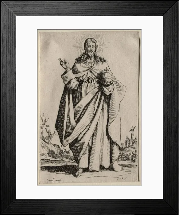 Framed Print : The Savior. Creator: Jacques Callot (French, 1592-1635) Framed Print : The Savior. Creator: Jacques Callot (French, 1592-1635)