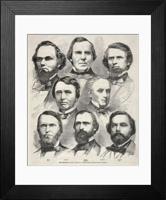 Framed Print : The Seceding South Carolina Delegation, 1860. Creator: Winslow Homer (American, 1836-1910) Framed Print : The Seceding South Carolina Delegation, 1860. Creator: Winslow Homer (American, 1836-1910)