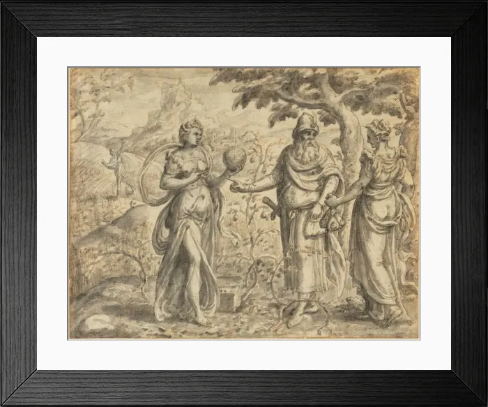 Framed Print : The Seed Received Among the Thorns, from the Parable of the Sower, c. 1573. Creator Framed Print : The Seed Received Among the Thorns, from the Parable of the Sower, c. 1573. Creator