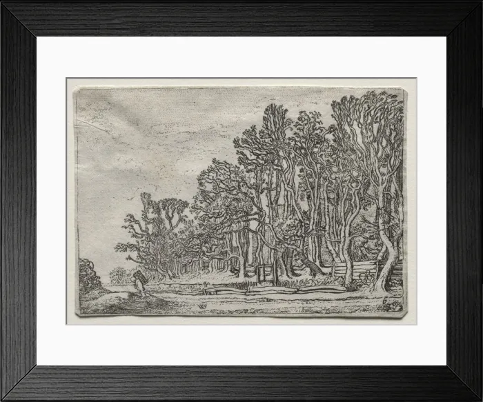 Framed Print : The Set of the Landscapes: Two Plank-Hedges, 1616. Creator: Willem Pietersz Buytewech (Dutch Framed Print : The Set of the Landscapes: Two Plank-Hedges, 1616. Creator: Willem Pietersz Buytewech (Dutch