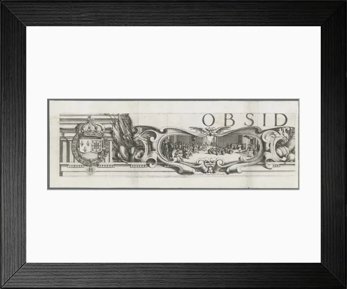 Framed Print : The Siege of La Rochelle: Plate 1, 1628-1630 Framed Print : The Siege of La Rochelle: Plate 1, 1628-1630