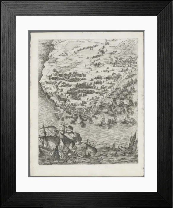 Framed Print : The Siege of La Rochelle: Plate 10, 1628-1630. Creator: Jacques Callot (French, 1592-1635) Framed Print : The Siege of La Rochelle: Plate 10, 1628-1630. Creator: Jacques Callot (French, 1592-1635)