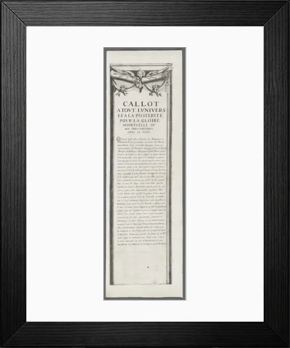 Framed Print : The Siege of La Rochelle: Plate 4, 1628-1630. Creator: Jacques Callot (French, 1592-1635) Framed Print : The Siege of La Rochelle: Plate 4, 1628-1630. Creator: Jacques Callot (French, 1592-1635)
