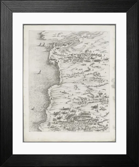 Framed Print : The Siege of La Rochelle: Plate 5, 1628-1630. Creator: Jacques Callot (French, 1592-1635) Framed Print : The Siege of La Rochelle: Plate 5, 1628-1630. Creator: Jacques Callot (French, 1592-1635)